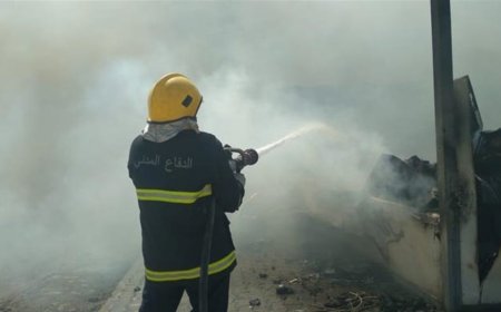 حالات اختناق بين عناصر امنية جراء اندلاع حريق داخل معسكر جنوبي بغداد