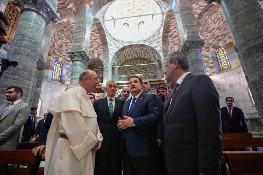 السوداني: إعمار كنيستي الطاهرة والساعة عودة لروح الموصل ورسالة أمل لأبنائها