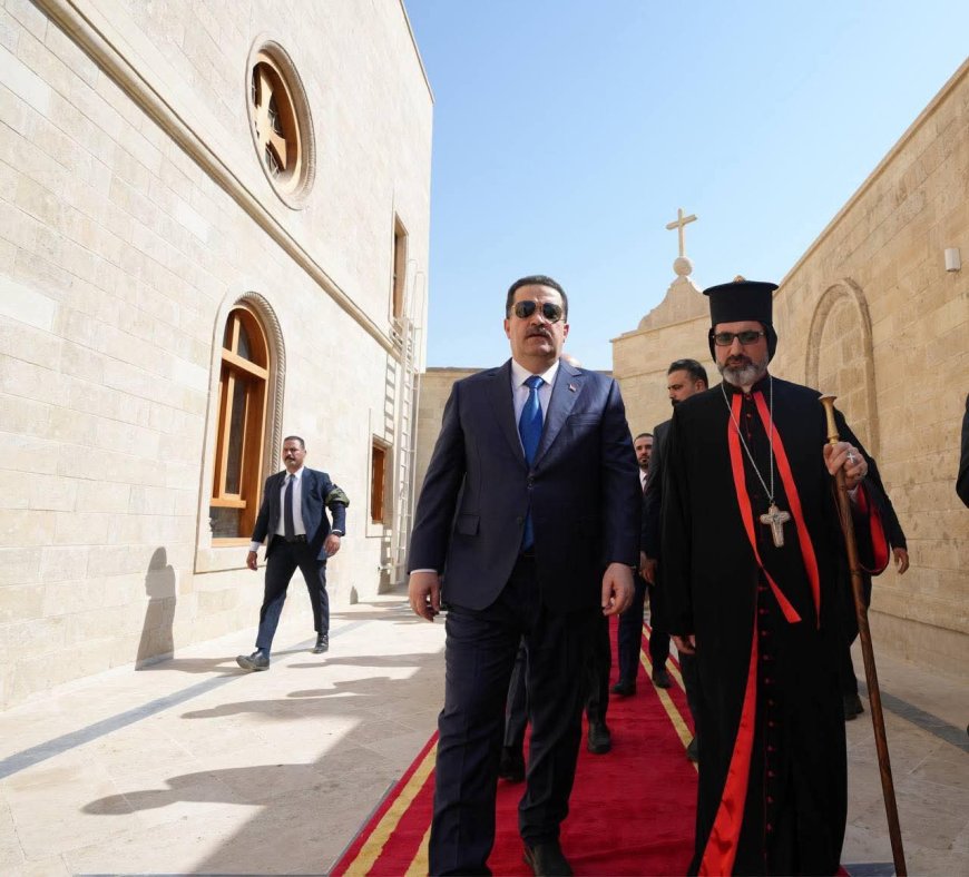 السوداني: إعمار كنيستي الطاهرة والساعة عودة لروح الموصل ورسالة أمل لأبنائها