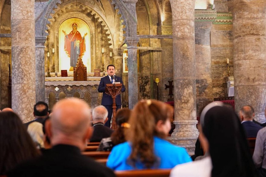 السوداني: إعمار كنيستي الطاهرة والساعة عودة لروح الموصل ورسالة أمل لأبنائها