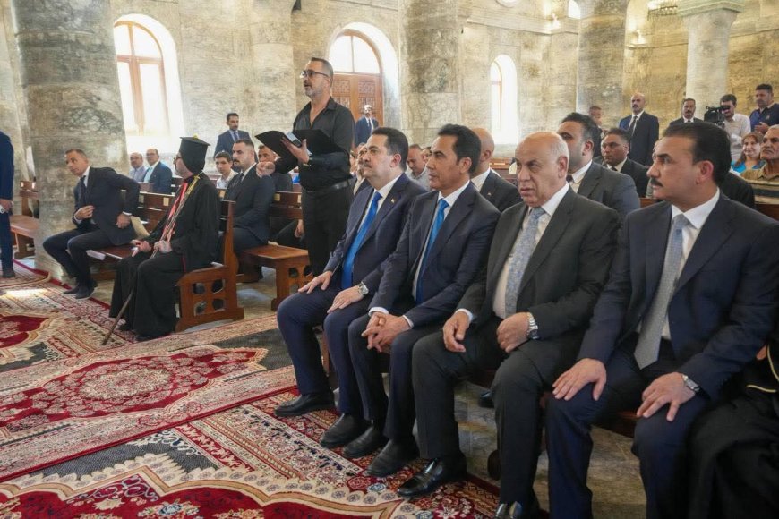 السوداني: إعمار كنيستي الطاهرة والساعة عودة لروح الموصل ورسالة أمل لأبنائها