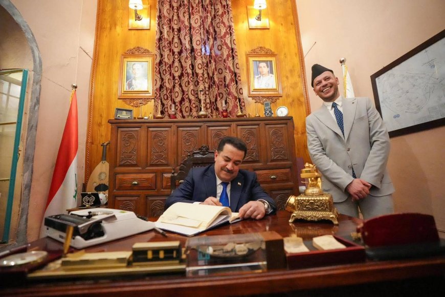 السوداني في قلب الموصل.. جولة بين التراث والمخطوطات النادرة داخل مؤسسة بيتنا الثقافية