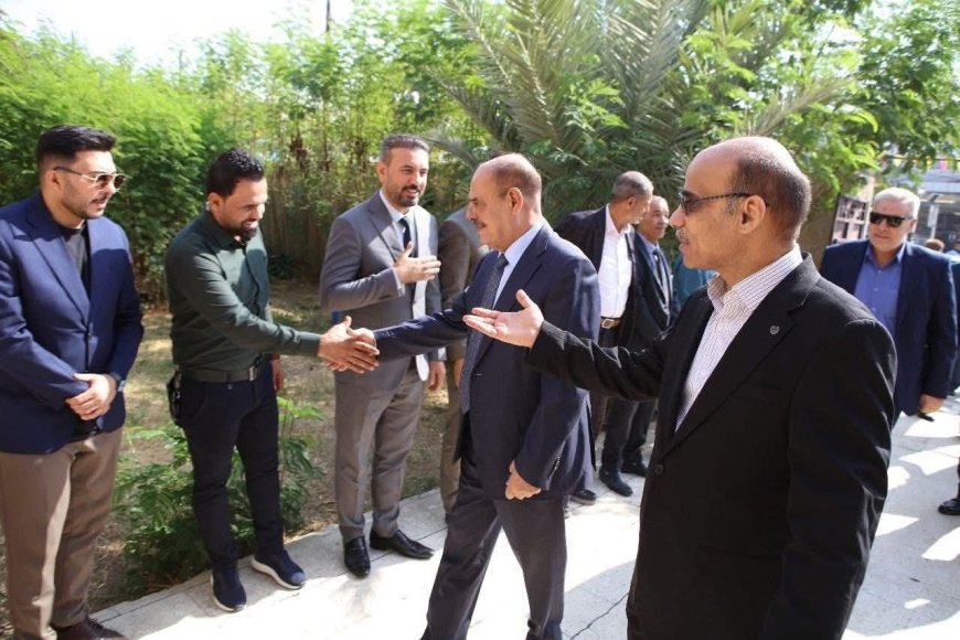 نقيب الصحفيين العراقيين مؤيد اللامي يحط رحاله في واسط و يشيد بدور الأسرة الصحفية فيها